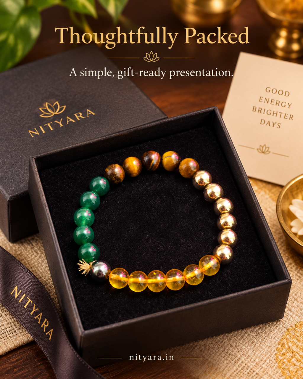 Money Magnet Band gift-ready packaging in Nityara branded box