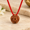 Nityara 5 Mukhi Rudraksha Thread Pendant on sacred red thread