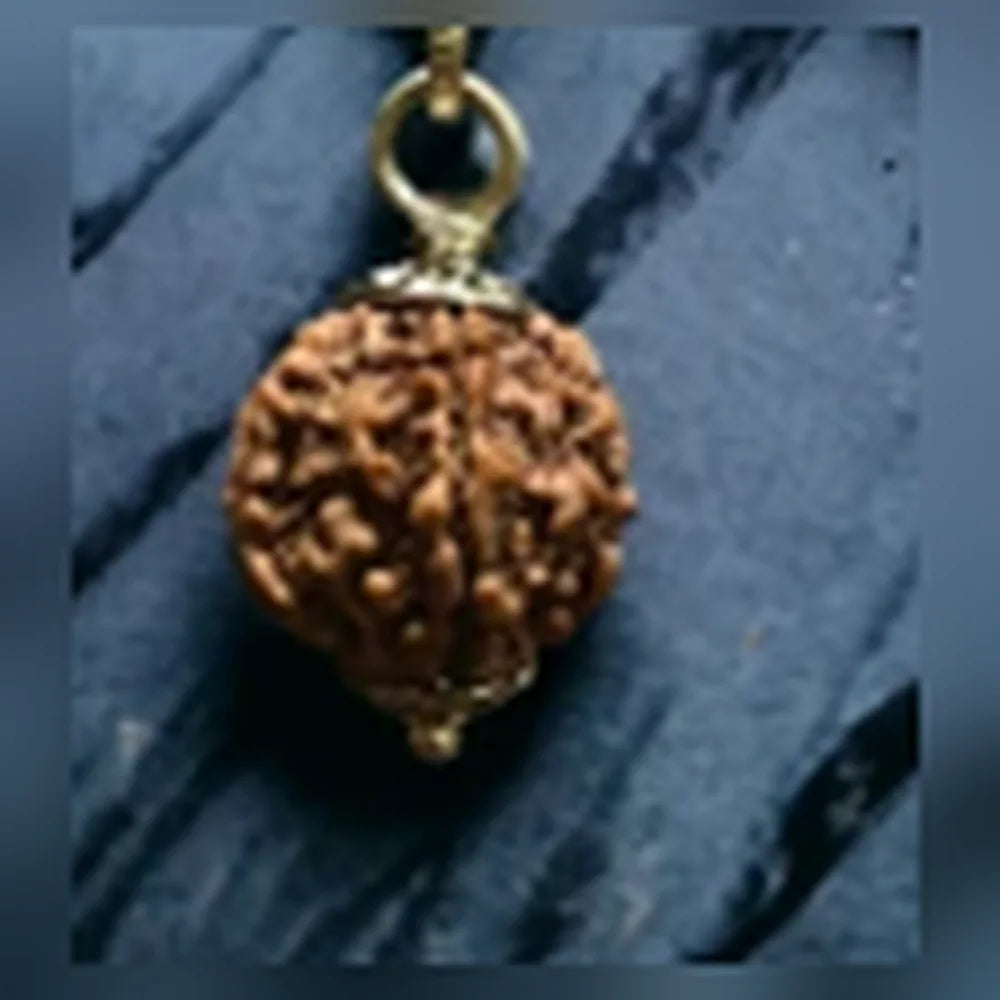 5 Mukhi Rudraksha Silver Cap Pendant — Morning jap