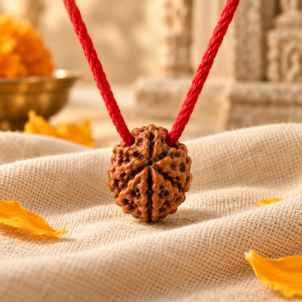 7 Mukhi Rudraksha Thread Pendant — Everyday wear
